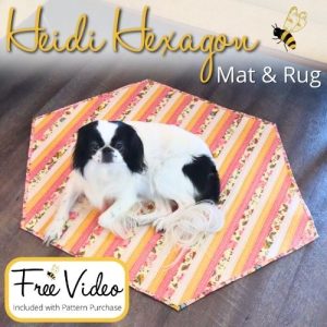 Heidi Hexagon Serger Mat & Rug + Video Course