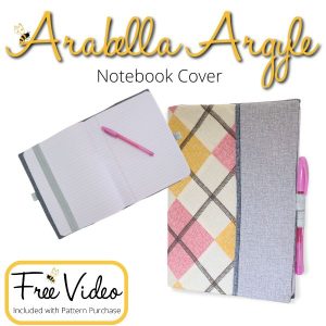 Arabella Argyle Notebook Cover Serger Pattern + Video Course