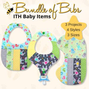 Bundle of Bibs – In the Hoop Baby Bib & Burp Cloth Collection