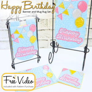 Happy Birthday Fun In the Hoop Set with Video Course